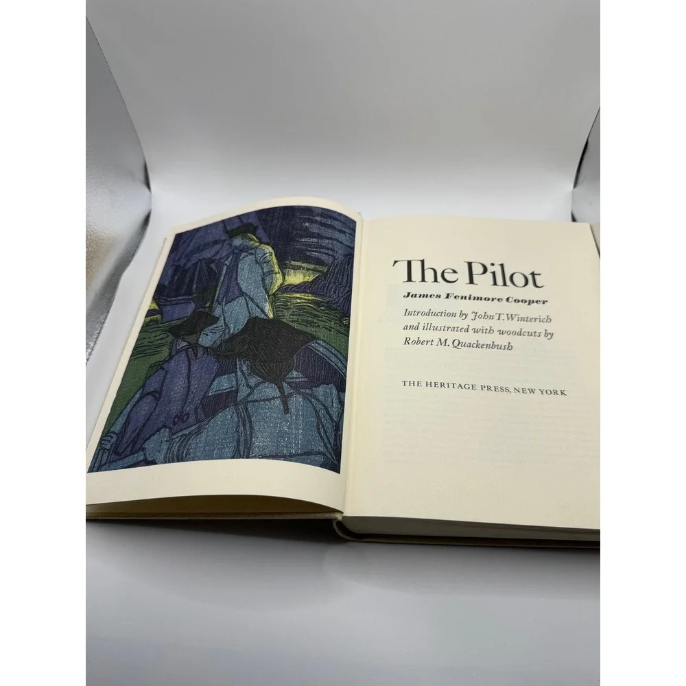 The Pilot James‎ Fenimore Cooper Heritage Press Woodcut Illustrations Hardcover